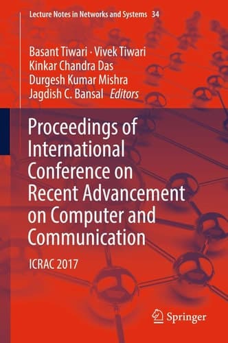 Proceedings of International Conference on Recent Advancement on Computer and Communication ICRAC 2017