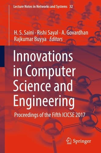 Innovations in Computer Science and Engineering Proceedings of the Fifth ICICSE 2017
