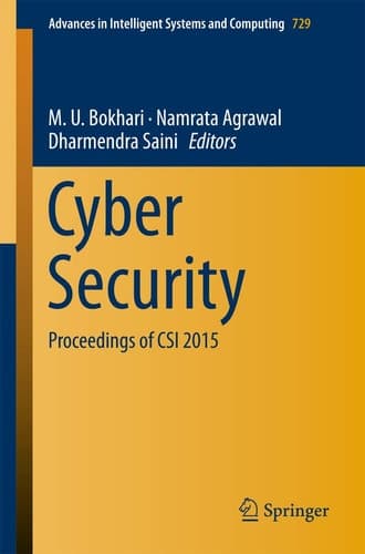 Cyber Security Proceedings of CSI 2015