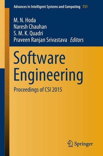 Software Engineering Proceedings of CSI 2015