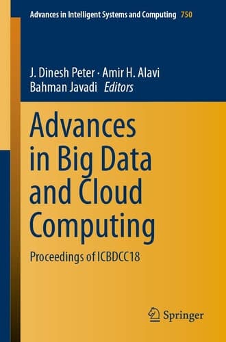 Advances in Big Data and Cloud Computing Proceedings of ICBDCC18