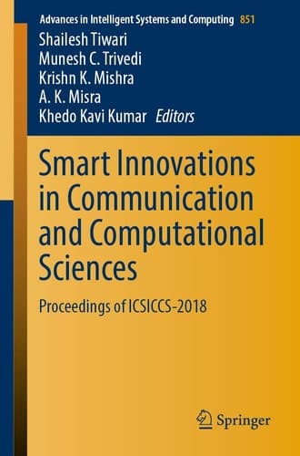Smart Innovations in Communication and Computational Sciences Proceedings of ICSICCS-2018