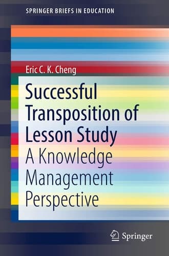 Successful Transposition of Lesson Study A Knowledge Management Perspective