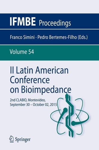 II Latin American Conference on Bioimpedance 2nd CLABIO,Montevideo,September 30 - October 02, 2015
