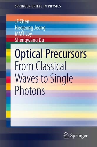 Optical Precursors From Classical Waves to Single Photons
